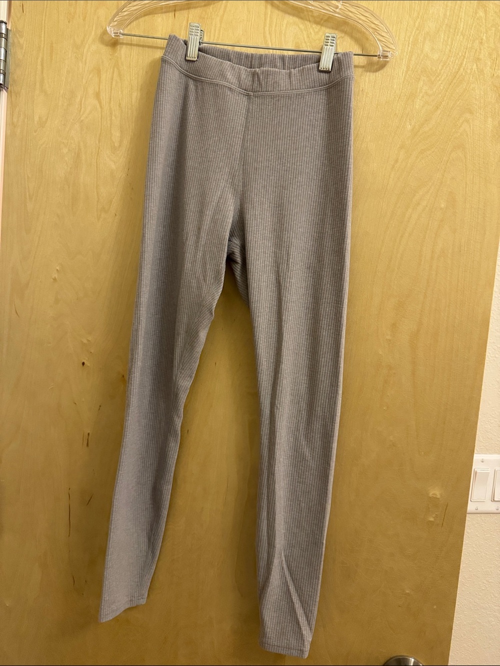 ALO Yoga Ribbed High-Waist Leggings -  Gray